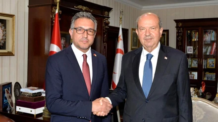 Rektör Aksoy, KKTC Cumhurbaşkanı Tatar’ı ziyaret etti